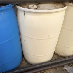 55 Gallon Plastic Drums