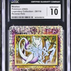 Mewtwo CGC Gem Mint 10 Legendary Collection