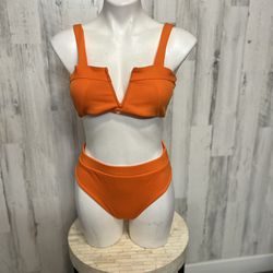 Orange Swimsuit Bikini 