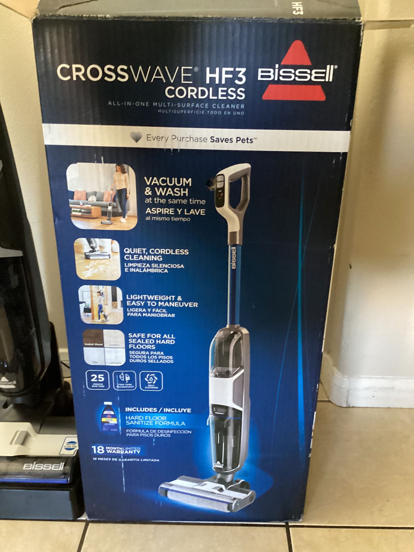 Bissell Cordless  Vacuum For dry & Wet Floors 
