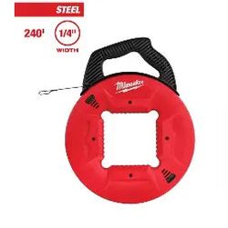 MILWAUKEE - 1/8 in. x 200 ft. Steel Fish Tape