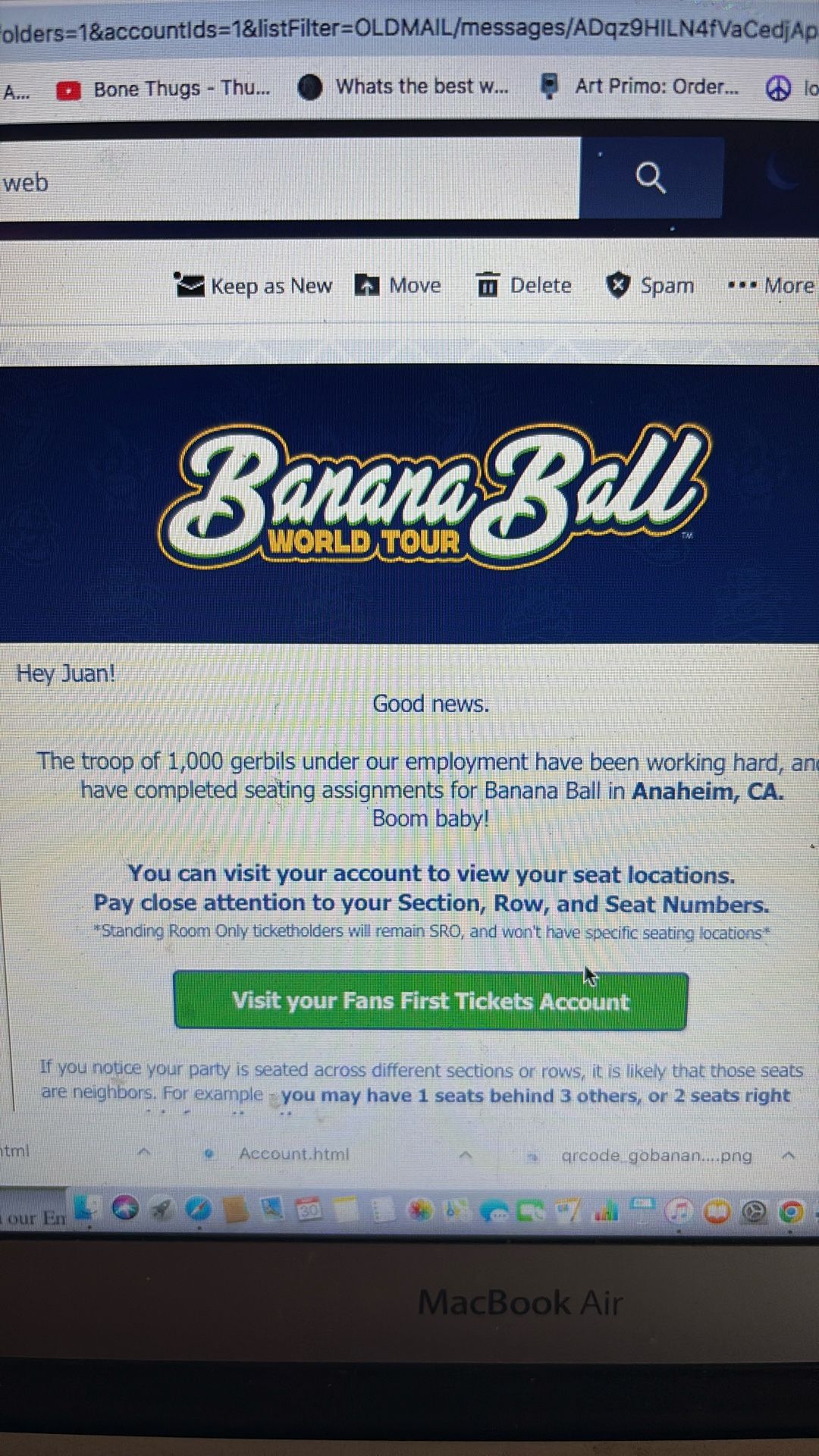 Banana Ball Ticket