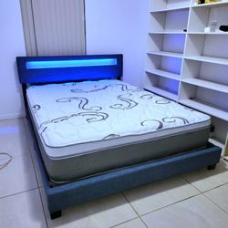 NEW QUEEN PILLOW-TOP MATTRESS AND BOX SPRING - 2PC