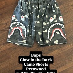 Bape Shark Camo Shorts 9/10 Size 3XL