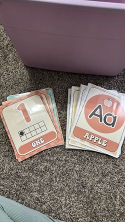 Laminated  Alphabet & Number Wall Posters