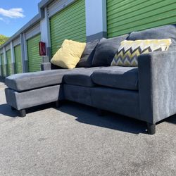 Free Delivery Reversible, Gray Sectional Couch