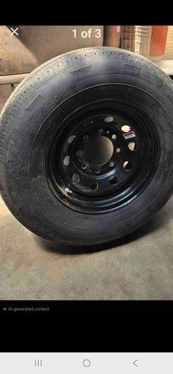 Rainier ST 235/80R16 Trailer Tire and Wheel 8x6.5" pattern