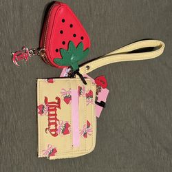 Juicy Couture Exclusive Yellow Strawberry Wallet Bundle