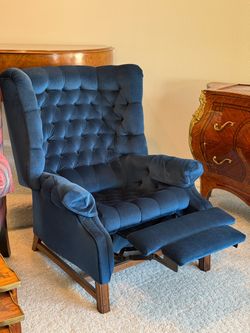 Blue Reclining Chair