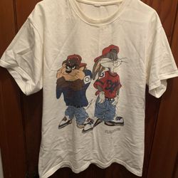 Double Sided Looney Tunes Shirt XL Mens Vintage