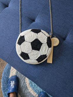 Soccer bling purse