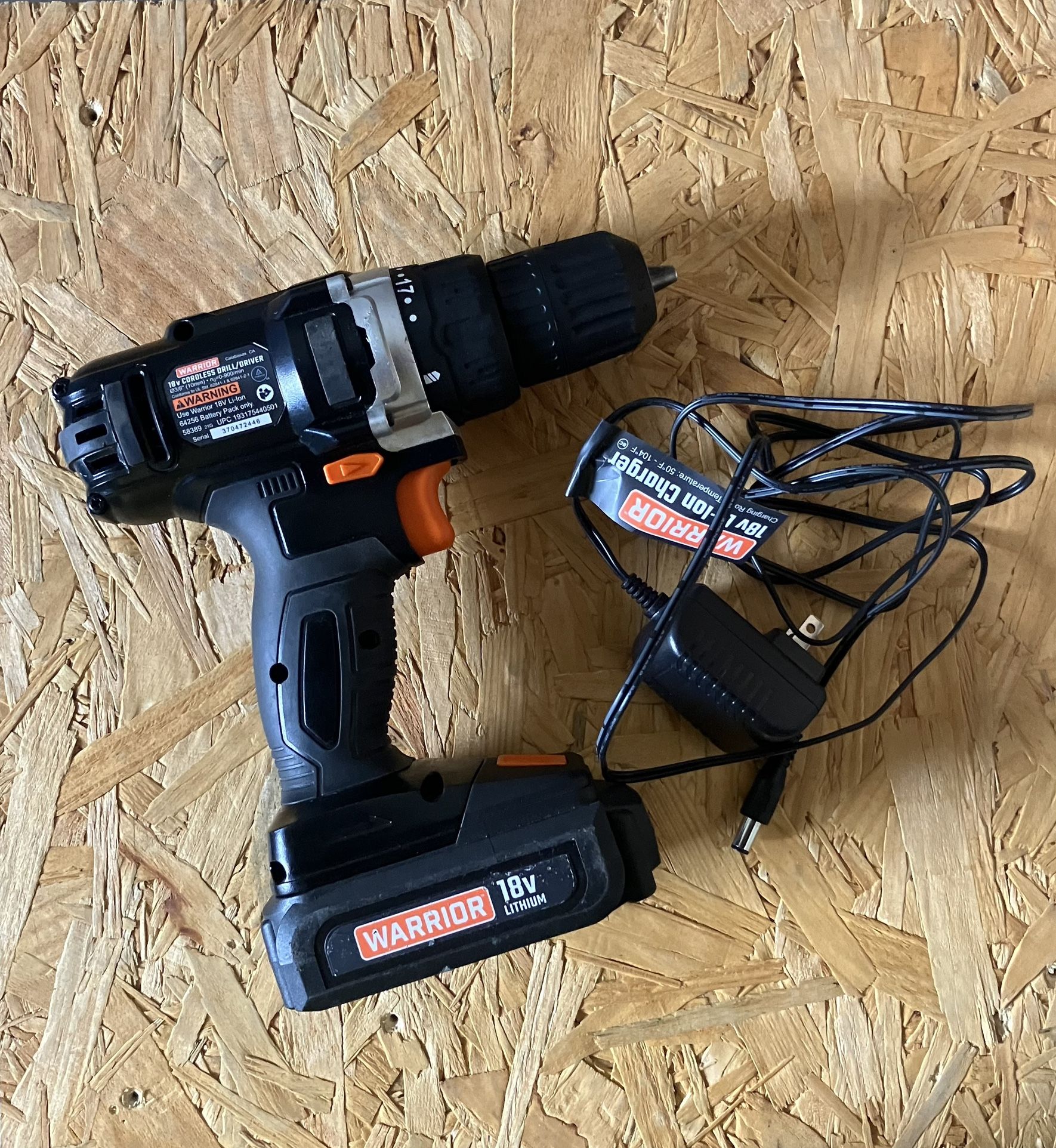HARBOR CORDLESS 3/8" CORDLESS DRILL
