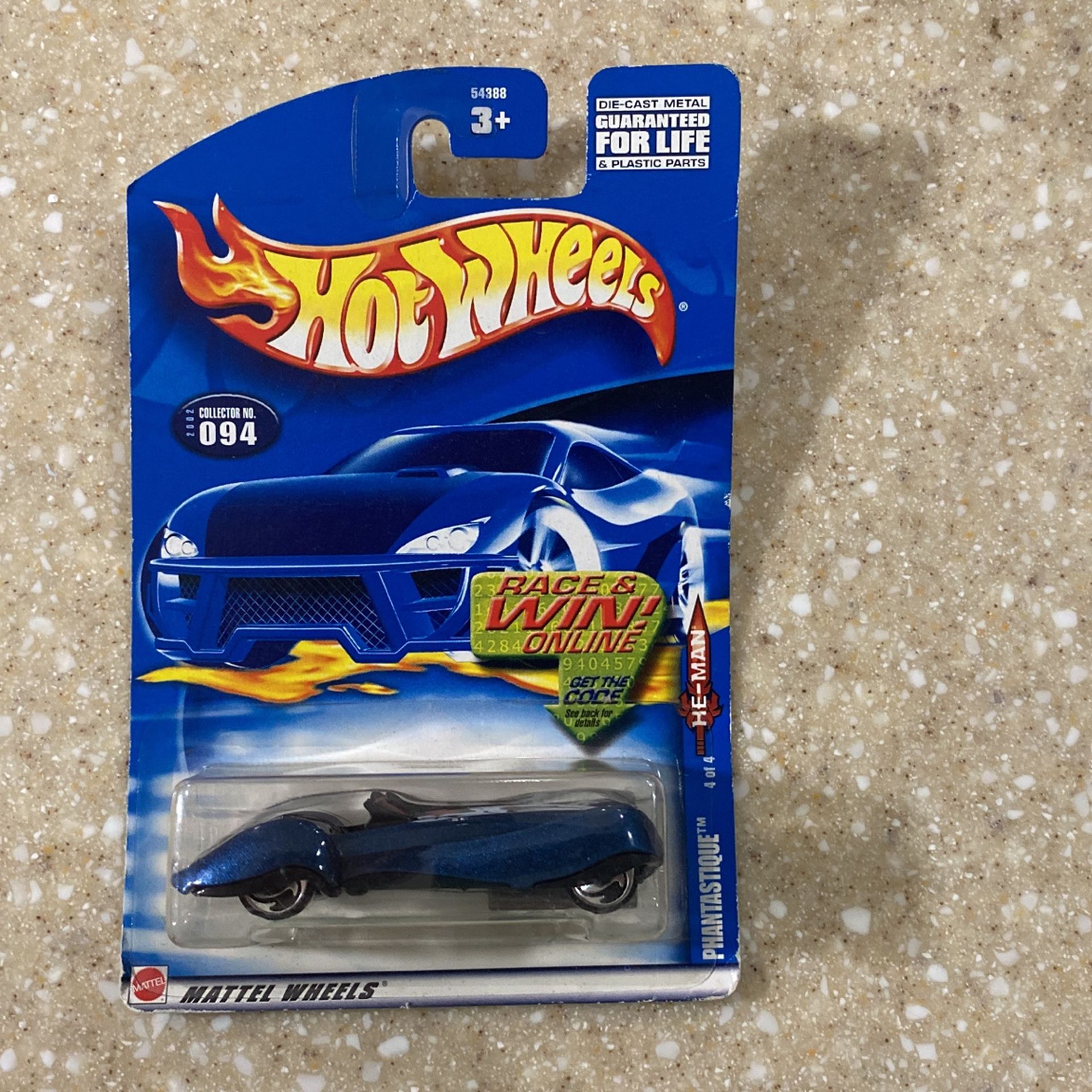 PHANTASTIQUE HEMAN Hot Wheels 2002 Collector 094 Model 54388-E910 Race & Win CAR