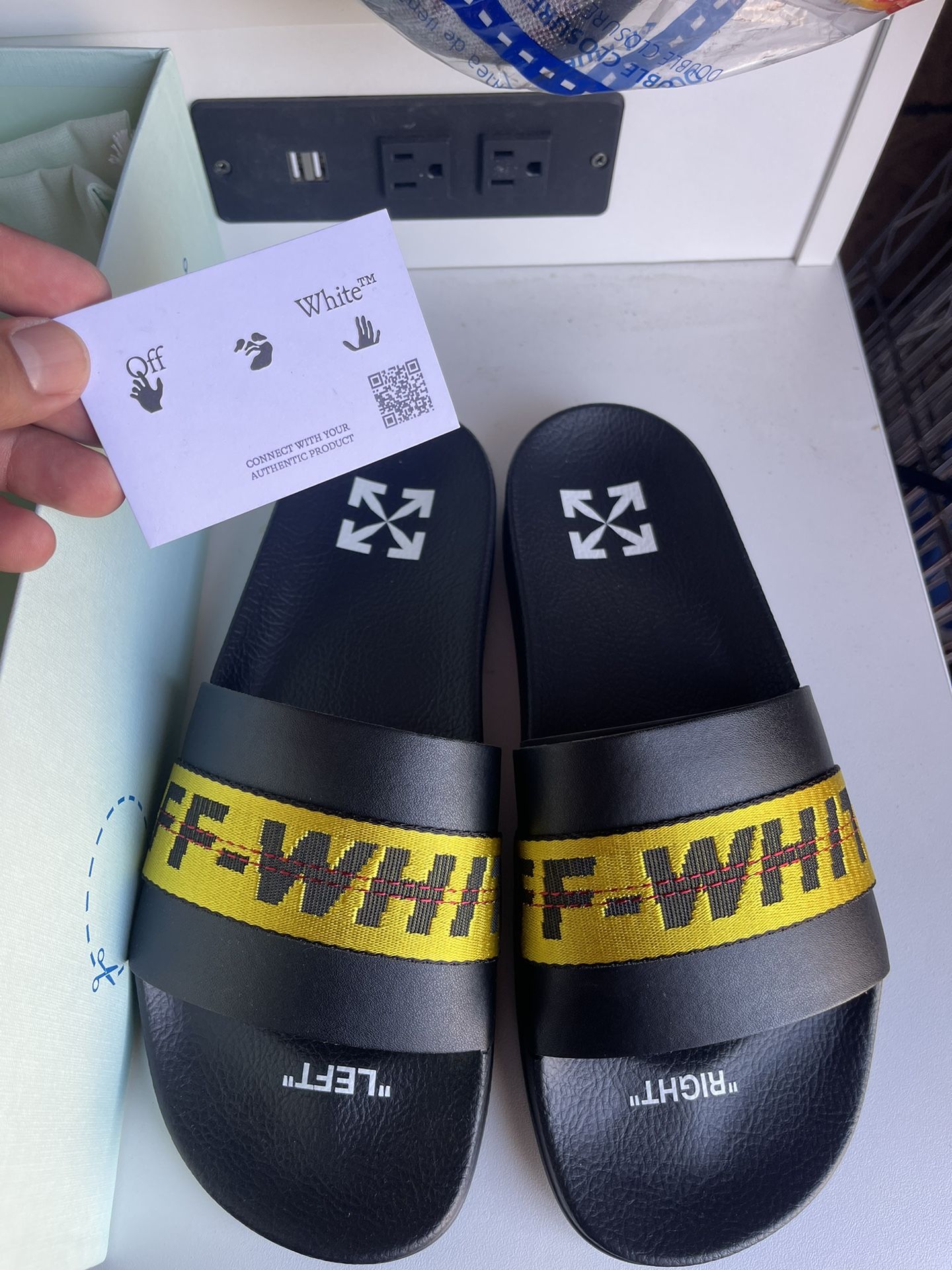 Off-White Industrial Belt Slides