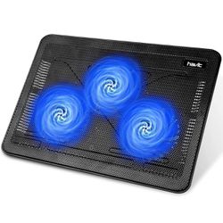 15.6"-17" Laptop Cooler Cooling Pad - Slim Portable USB Powered (3 Fans