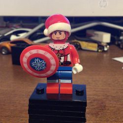 Lego Compatible Santa Captain America 