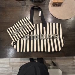 Stripes Victoria secret Tote Bag