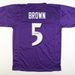 Marquise Brown Signed Jersey (JSA) Black Friday