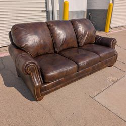 Leather Sofa By Hancock And Moore 