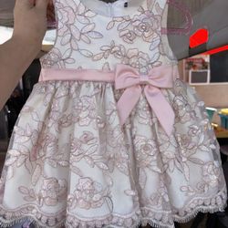 Rare Editions Floral Baby Dress 12M