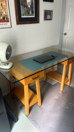 Glass Top Desk