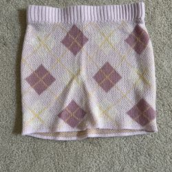 Girl’s Pink Sweater Skirt Size S