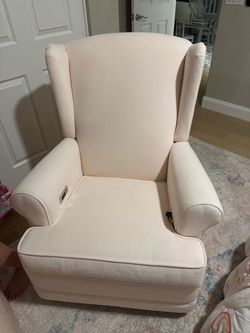 Pottery Barn Blush Powered Wingback Glider Recliner Chair
