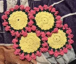Crocheted Cup Coasters