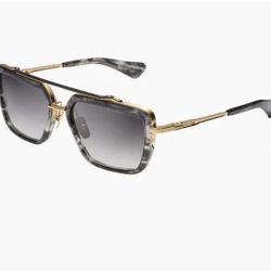 DITA Sunglasses Model MACH SEVEN DTS135 Color (03) Gold & Gray Gradient 56-19-130mm