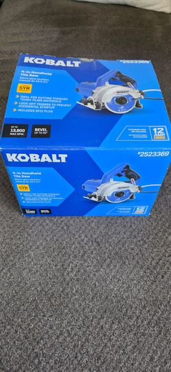 Kobalt 4-Inch Handheld Wet Tile Saw – Like New in Box