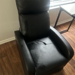 Recliner & desk