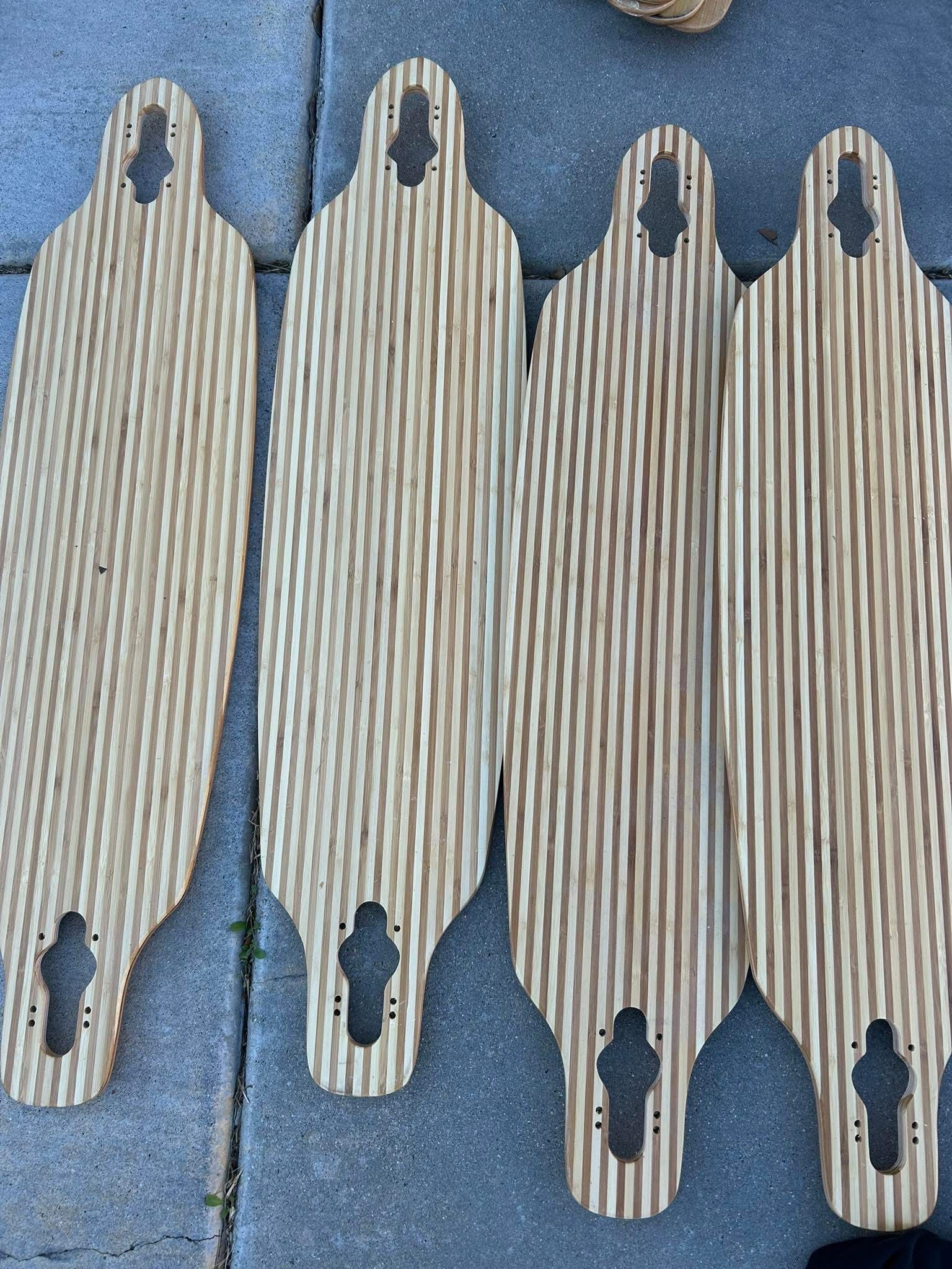 Bambo Drop Thru Longboard Decks (4)