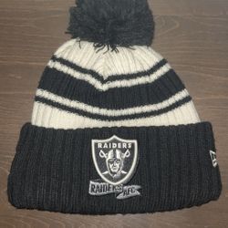 RAIDERS AFC BEANIE WITH POM-POM