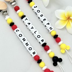 Personalized clip pacifiers For Boys 