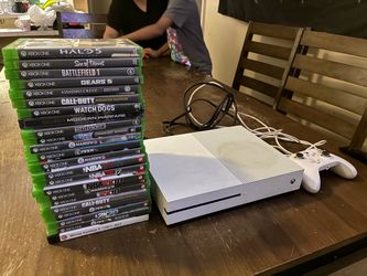 Xbox one s w/23 games..