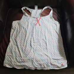 Calvin Klein Rainbow Pajama Tank/Short set Sz M 