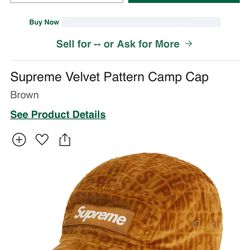 Supreme Velvet Hat