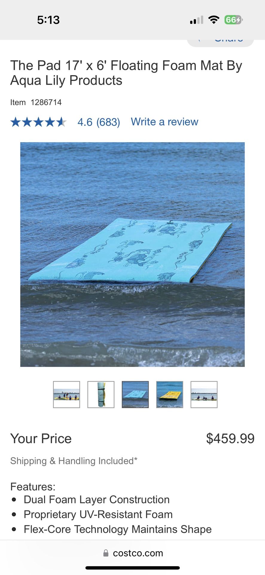 Costco Floating Mat Costco Aqua Lily Pad Hot Floating Water Mat