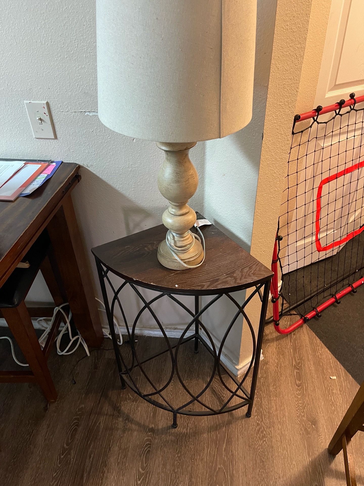 Lamp and side table