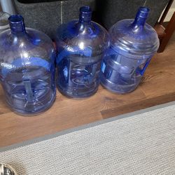 Three 5 Gallon Empty Primo Bottles 