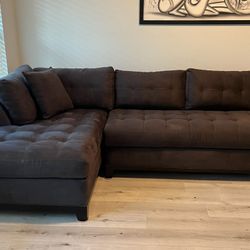 Sofa Sectional 2 piece gray - Sofia Vergara collection
