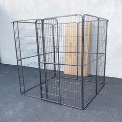 Brand New $180 Dog 8-Panel Playpen, Each Panel 64” Tall X 32” Wide Heavy Duty Pet Exercise Fence Crate Kennel Gate 