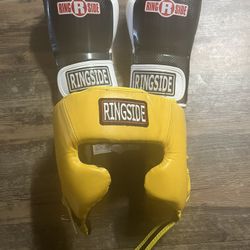 Boxing Gloves And Headgear.