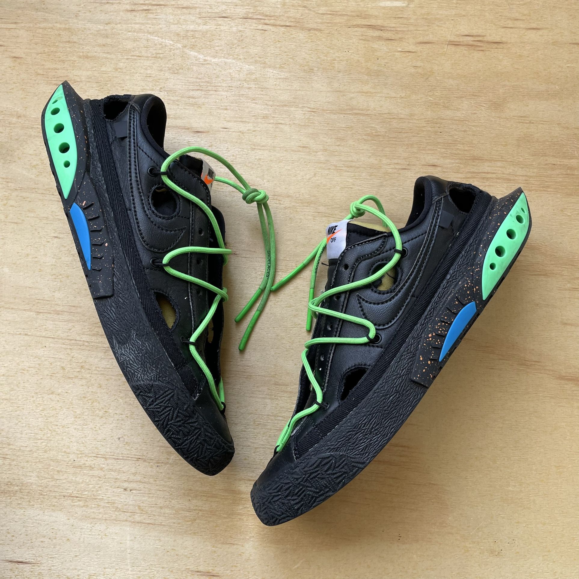 Off-White Blazer Low Black Electro Green