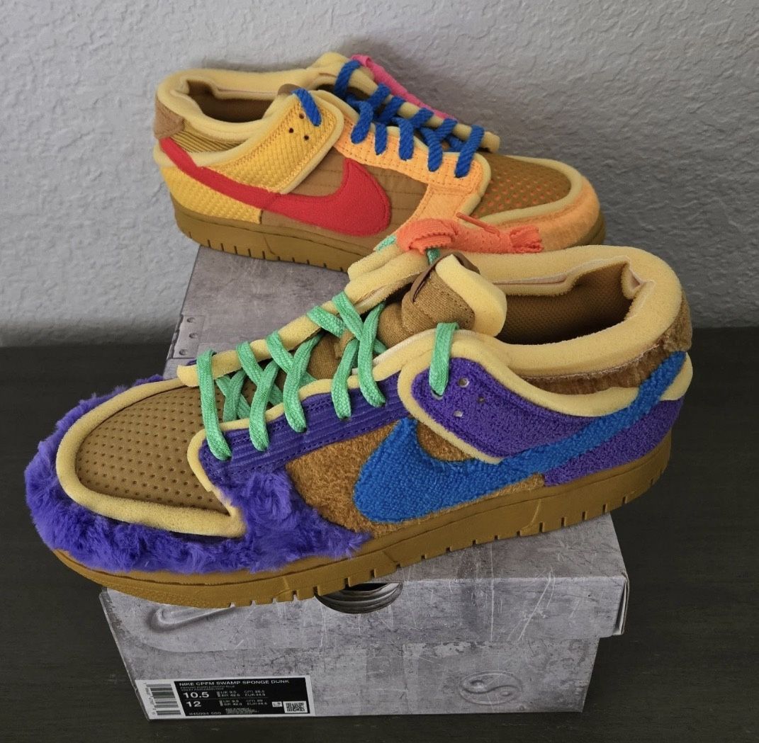 NIKE CPFM SWAMP SPONGE DUNK Gold Size 10.5 New