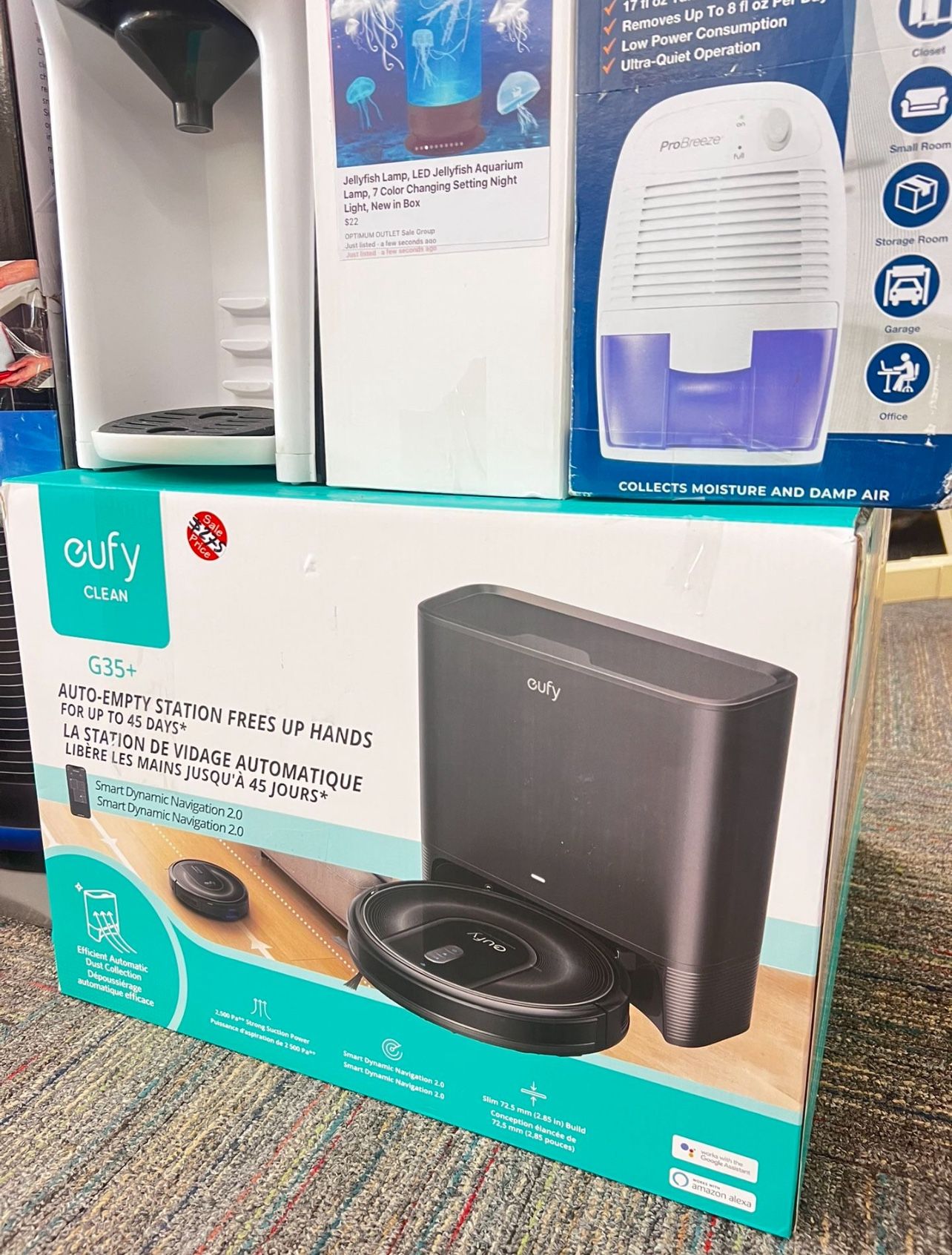 NEW RoboVac G35+ Robot Vacuum Cleaner w/ Auto-Empty Station, 2500Pa Suction, Wi-Fi App Control, Brand New in Box