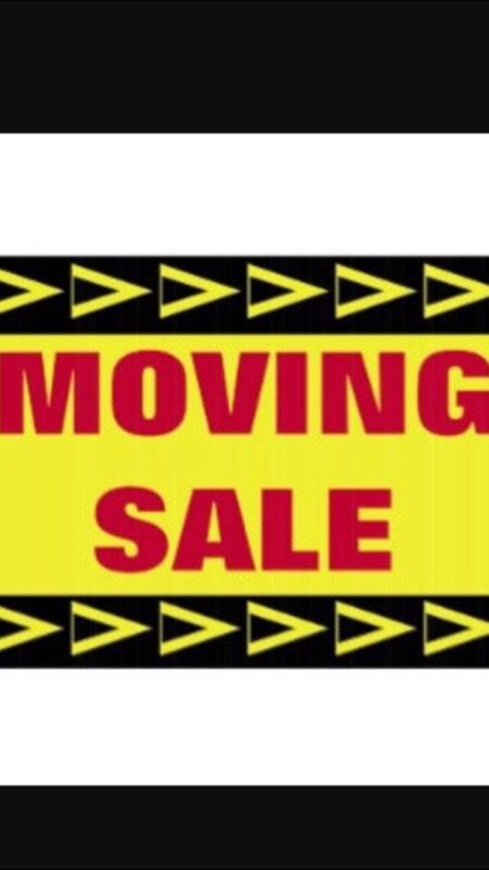 Moving sale