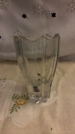 Clear Crystal Glass Vase