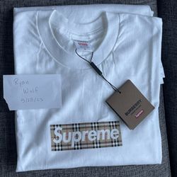 Supreme x Burberry Box Logo