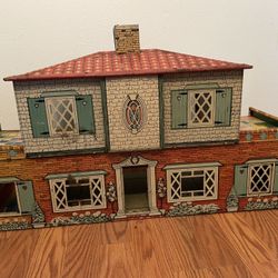 Vintage Metal Doll House 